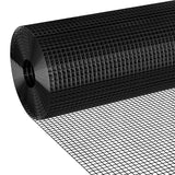POTNET Black PVC Vinyl Coated Wire Mesh Hardware Cloth 1/2 inch 36 x 100 ft 19 Gauge, Double-Layer Rust-Proof Design, Easy to Be