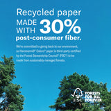Hammermill Colored Paper, 20 lb Cream Printer Paper, 8.5 x 14-1 Ream (500 Sheets) - Made in the USA, Pastel Paper, 168040R