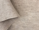 100% Linen Fabric - Yarn Dyed Chambray, Pre-Washed, Lightweight Crisp & Cool Handfeel, 52-54 Wide - The Linen Lab (Beige 4799, 3