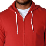 Independent Trading Co. Unisex Lightweight Full-Zip Hooded Sweatshirt - Red, M