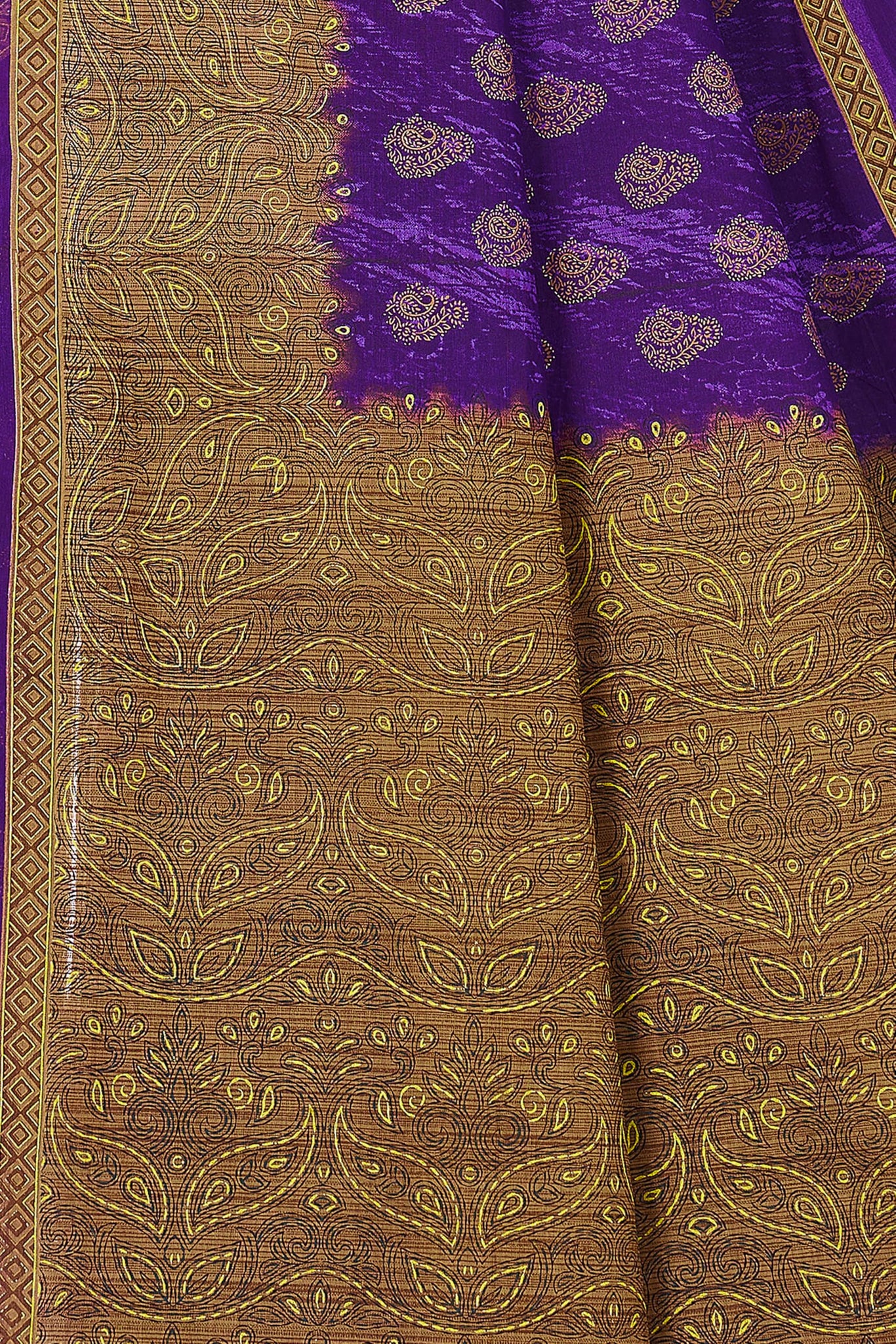 Tamaira Fashion Women'S Plain Cotton Saree (11525_Purple