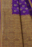 Tamaira Fashion Women'S Plain Cotton Saree (11525_Purple