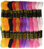 Janlynn Cotton Embroidery Floss Pack 8.7 Yards 36/PkgPastel Colors