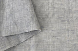 100% Linen Fabric - Yarn Dyed Chambray, Pre-Washed, Lightweight Crisp & Cool Handfeel, 52-54 Wide - The Linen Lab (Dusty Blue 62