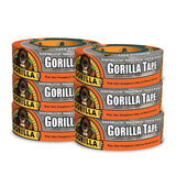 Gorilla Tape, Silver Duct Tape, 1.88 x 35 yd, Silver, (Pack of 6)