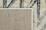 Kas Rugs Heritage Ivory/Blue Chevron 2'2 X 7'11 Plush Runner