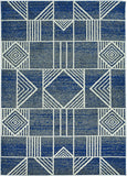 Lucia Blue Dimensions 3 X 4'11 Indoor/Outdoor Accent Rug