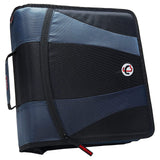 Caseit The Dual 2.0 Zipper Binder Two 2 Inch DRings 5 Subject File Folder Multiple Pockets 800 Sheet Capacity Comes 