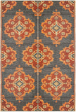 Balajeesusa Outdoor Rugs - 6X9 Orange Yellow Grey Patio Durable And Affordable Multipurpose Woven Plastic Straw All-Weather And Waterproof Rug Reversible Camper Mats Recycled -Like New