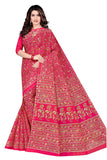 TAMAIRA FASHION Womens Plain Weave Pure Cotton Saree Without Blouse Piece(2336_Pink)