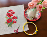 Riolis - Wild Poppies 808, Cross Stitch Kits 8,27 X11,81, Cross Stitch Kits For Adults, Counted Cross Stitch Kits, Embroidery