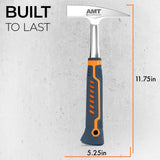 AMERICAN MUTT TOOLS Sheet Metal Hammer - 18oz Tinners Hammer One Piece Forged - Tin Hammer Hvac, Duct Hammer Hvac, Sheetmetal Ha