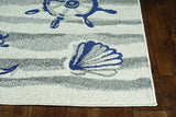 Kas Rugs Lucia Ivory Seashore 23 X 45 Indoor/Outdoor Accent Rug