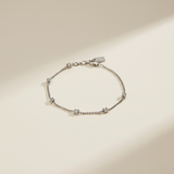 AC Gold Plated Bracelet with Colored Zircon Gemstone
