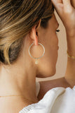 Miraculous Medal Hoop Earrings