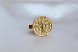 St. Benedict Cufflinks in Gold Vermeil