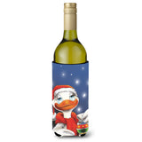 Caroline'S Treasures Duck With Christmas Ornament Wine Bottle Koozie Hugger, 750Ml, Multicolor