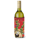 Caroline'S Treasures Comic Reindeer With Decorated Antlers Wine Bottle Koozie Hugger, 750Ml, Multicolor