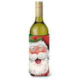 Caroline'S Treasures Jolly Santa Claus Wine Bottle Koozie Hugger, 750Ml, Multicolor