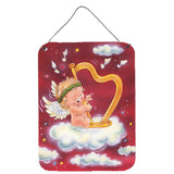 Caroline'S Treasures Angels With Harp Valentine'S Wall Or Door Hanging Prints Aah7273Ds1216, 16Hx12W, Multicolor