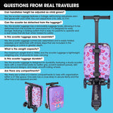 Abby Cadabby 4-in-1 Detachable Scooter Luggage