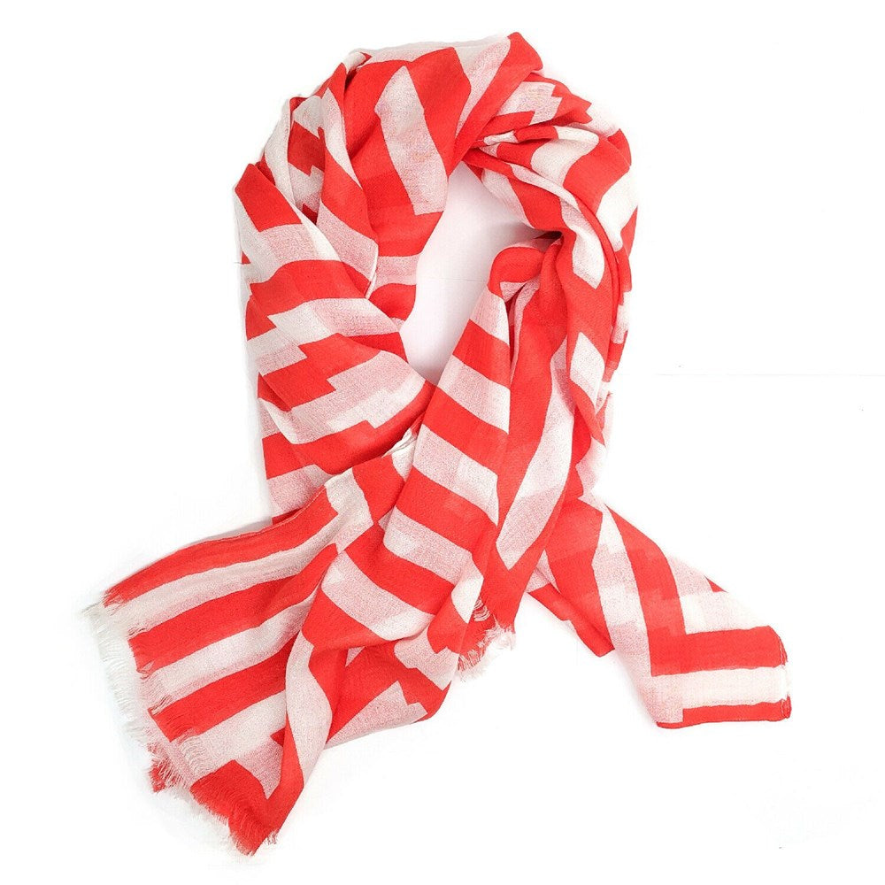 Anchor21 Scarf Womens Red Scarf - 31'' X 78'' - 31'' X 78'' Viscose & Cotton