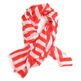 Anchor21 Scarf Womens Red Scarf - 31'' X 78'' - 31'' X 78'' Viscose & Cotton