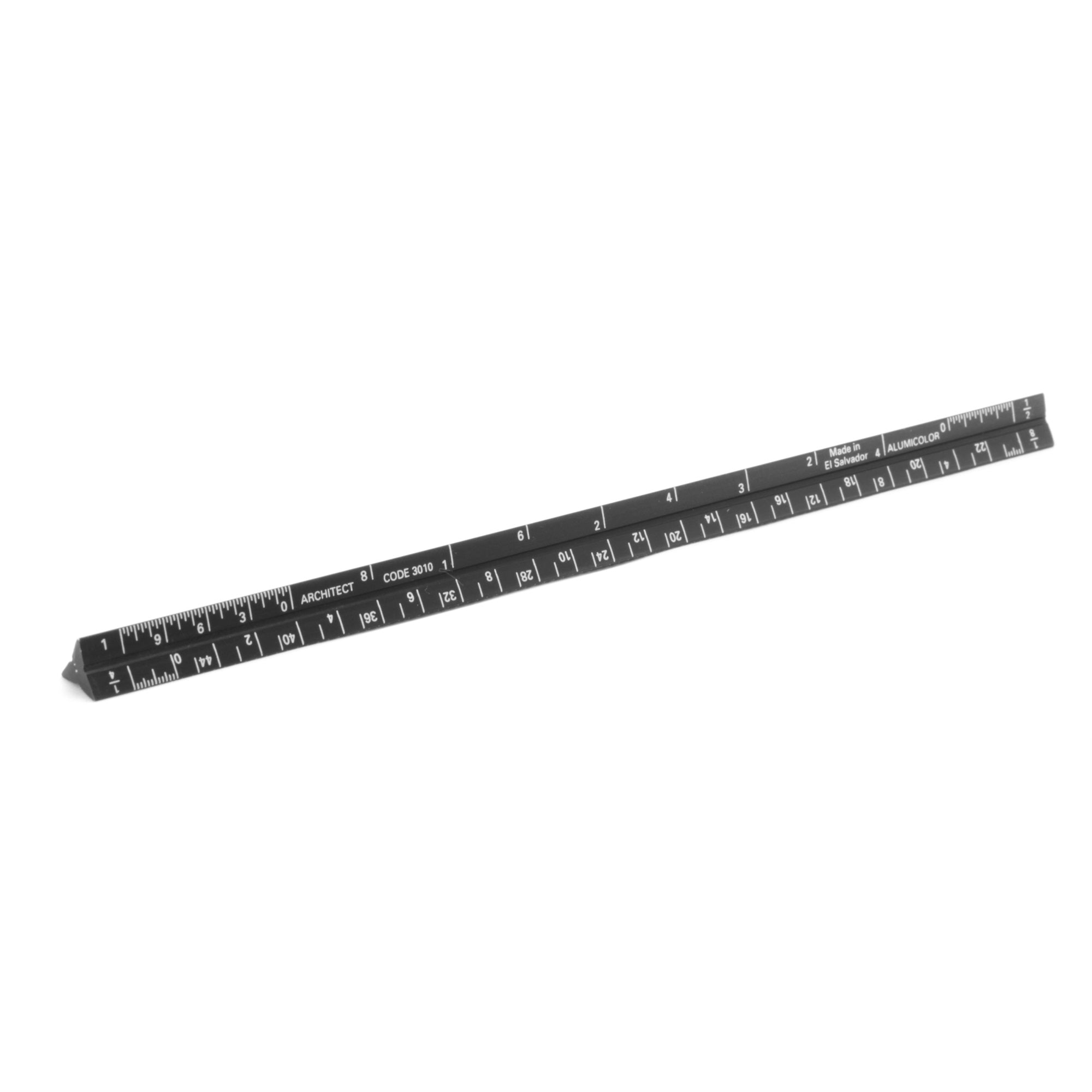 Alumicolor Architect Pocket Scale, 6'', Black