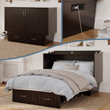 Nantucket Full Murphy Bed Chest In Espresso