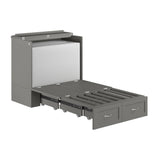 Hamilton Murphy Bed Chest Twin Extra Long Grey With Charging Station