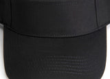 AC101 | ACE Three Panel Cotton Twill Visor, Terry Cloth Sweatband, SelfFabric Hook and Loop Closure BLACK
