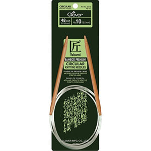 Clover 48 In. Takumi Circular Needles Bamboo Us 10 (6.00Mm)