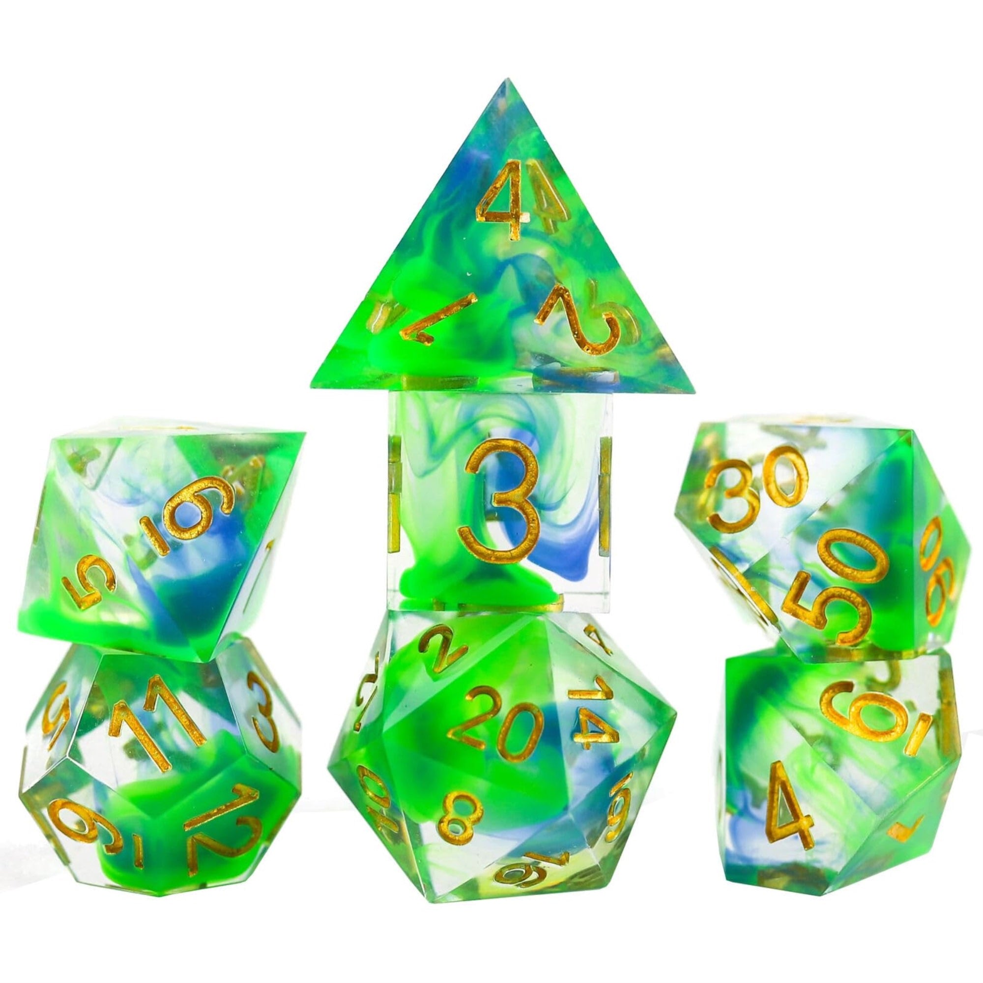Dice Set - Sharp Cyprus