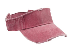 Dv101 | Drifter- Pigment Dyed, Garment Washed, Cotton Twill Distressed Visor With Self-Fabric Hook And Loop Closure - Nautical R