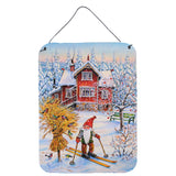 Caroline'S Treasures Christmas Gnome Skiing Wall Or Door Hanging Prints Acg0034Ds1216, 16Hx12W, Multicolor