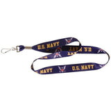 Hillman 5971197 Polyester Decorative Key chain Lanyard US Navy Pack of 6