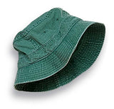 VA101 | VACATIONER Pigment dyed, garment washed cotton twill, crushable bucket hat style.XL61 cm (7 5/8) FOREST GREEN
