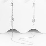 Beginning Letter A Silver EyeGlass-Mask chain