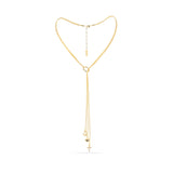 Trinity Necklace -Three Chains with Cross, Heart, and Anchor Charms