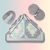 Armenian Alphabet Baby set Blanket, Bib and Burp cloth