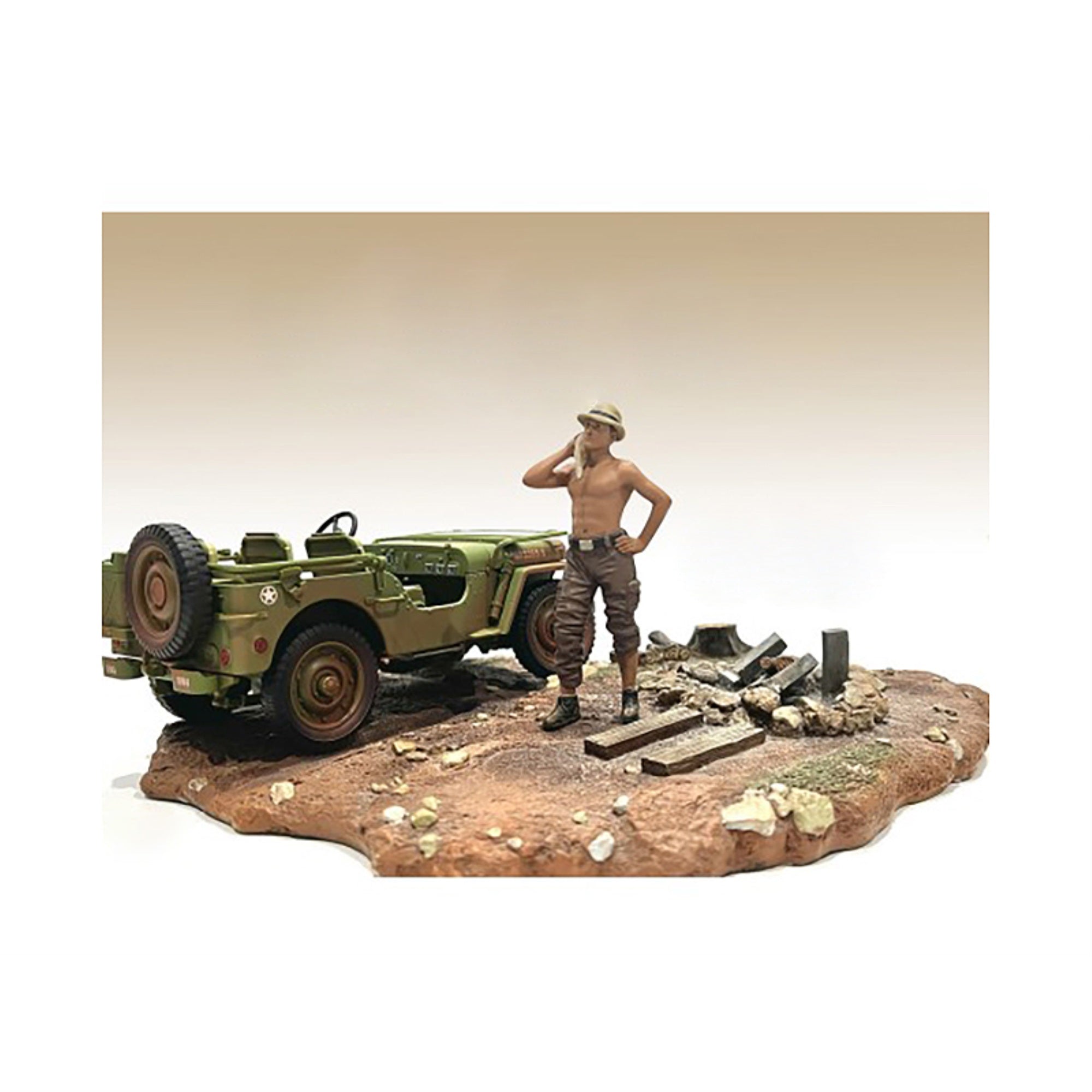 '4X4 Mechanic'' Figure 1 For 1/18 Scale Models By American Diorama