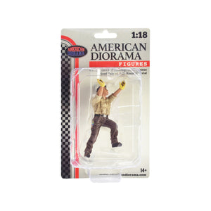 '4X4 Mechanic'' Figure 5 For 1/18 Scale Models By American Diorama