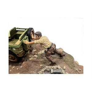 '4X4 Mechanic'' Figure 5 For 1/18 Scale Models By American Diorama