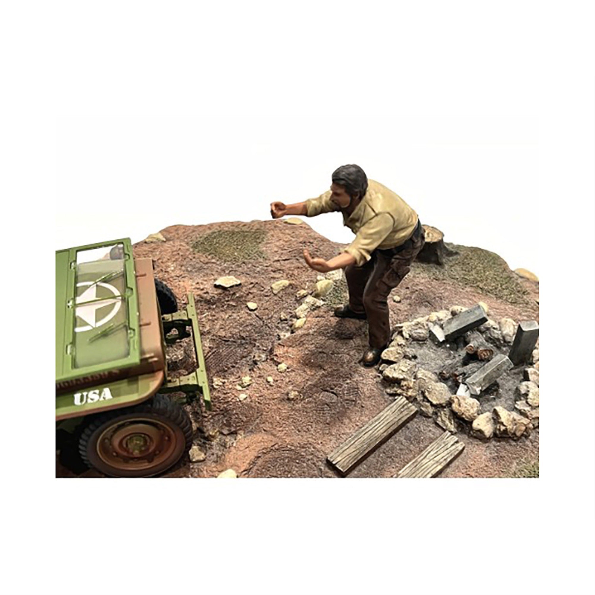 '4X4 Mechanic'' Figure 6 For 1/18 Scale Models By American Diorama