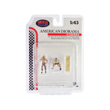 '4X4 Mechanics'' 2 Piece Diecast Figure Set 1 For 1/43 Scale Models By American Diorama