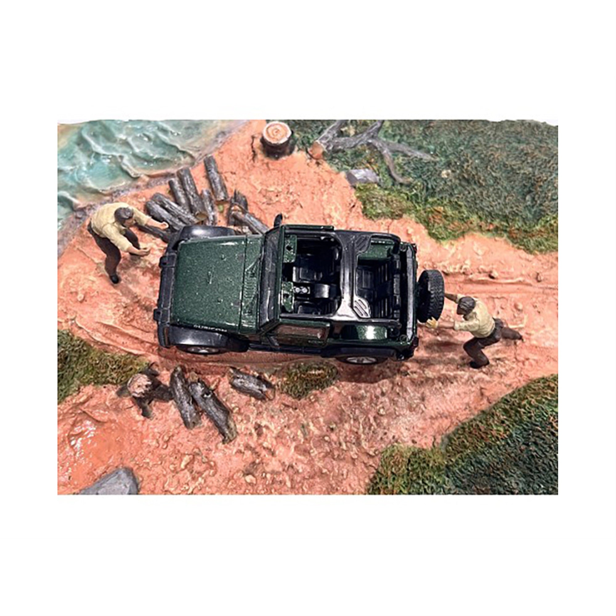 '4X4 Mechanics'' 2 Piece Diecast Figure Set 3 For 1/43 Scale Models By American Diorama