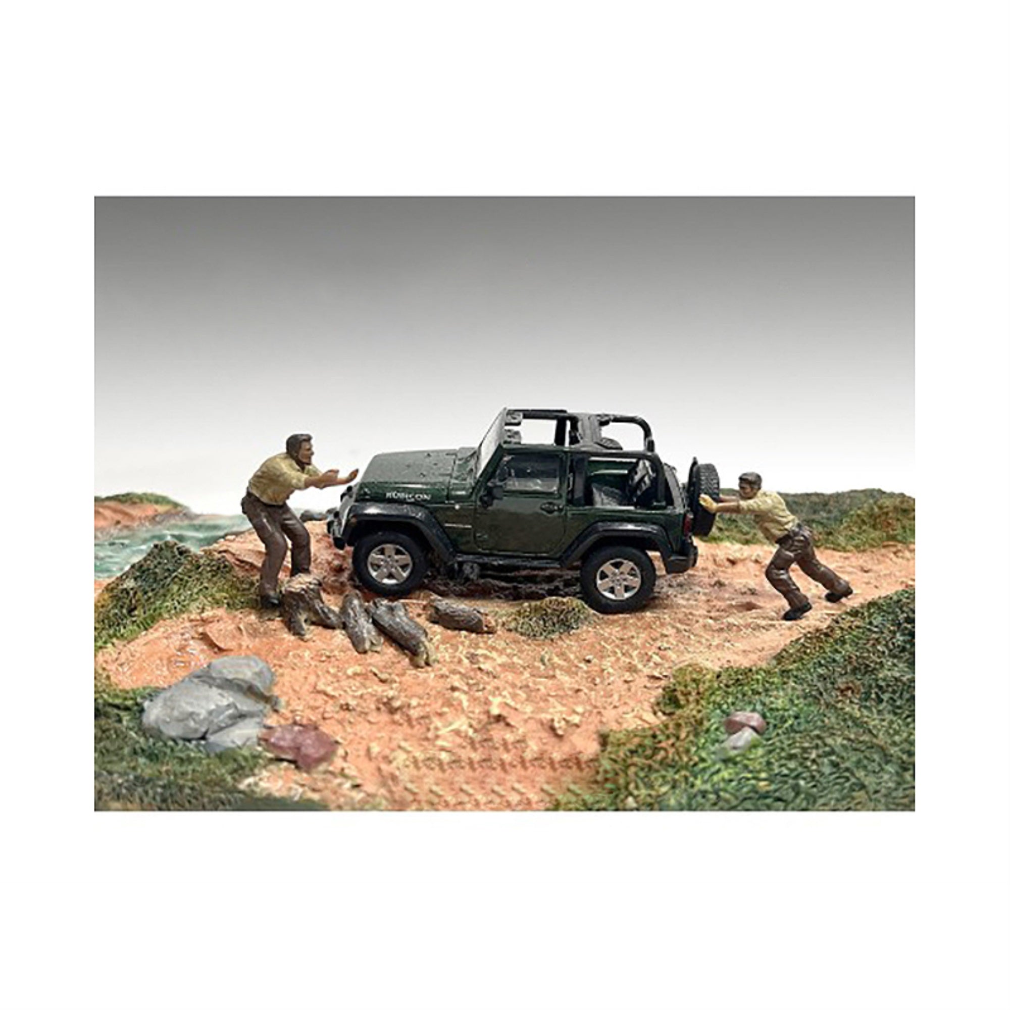 '4X4 Mechanics'' 2 Piece Diecast Figure Set 3 For 1/43 Scale Models By American Diorama