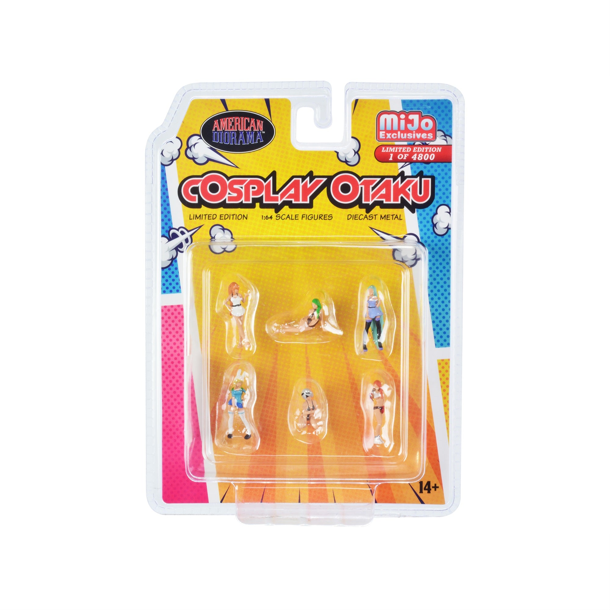 'Cosplay Otaku'' 6 Piece Diecast Figure Set Limited Edition To 4800 Pieces Worldwide For 1/64 Scale Models By American Diorama