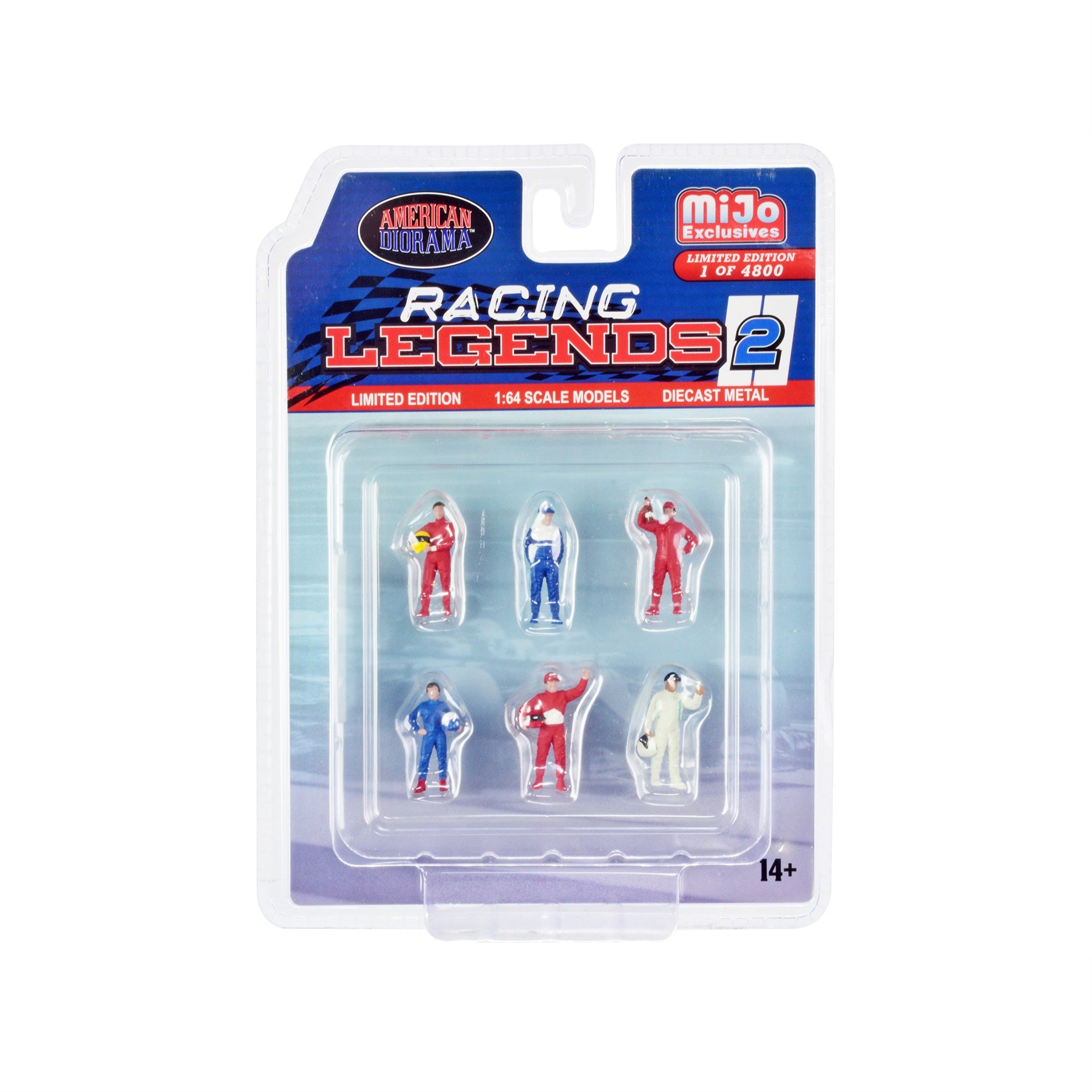'Racing Legends 2'' 6 Piece Diecast Set (6 Driver Figures) Limited Edition To 4800 Pieces Worldwide For 1/64 Scale Models By Am