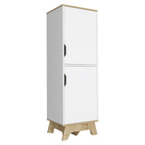 Pamplona Single Kitchen Pantry -Kitchen -Light Oak / White